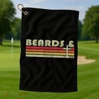 Beards And Bibles Christian Dad  Golf Towel thumb 1