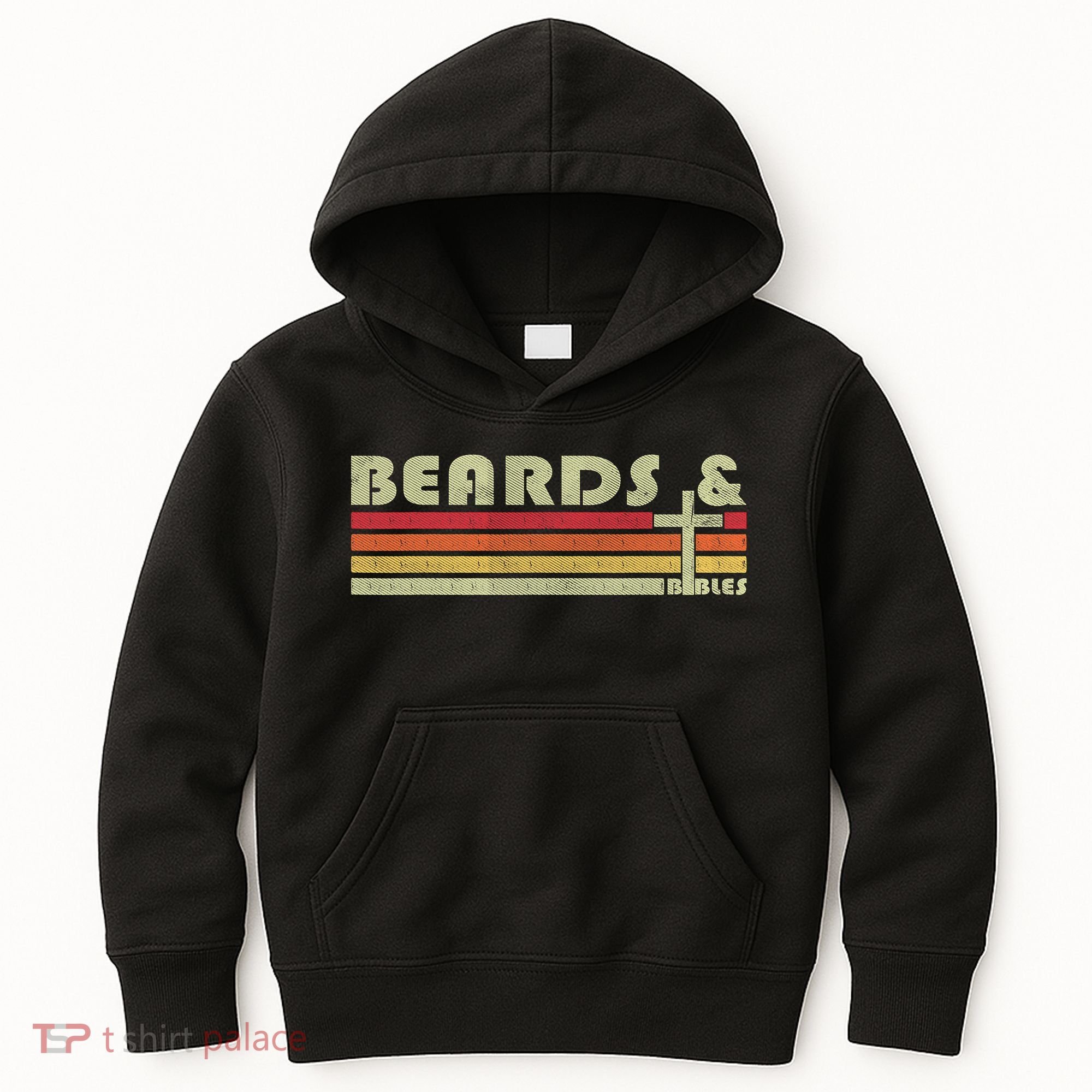 Beards And Bibles Christian Dad  Kids Hoodie