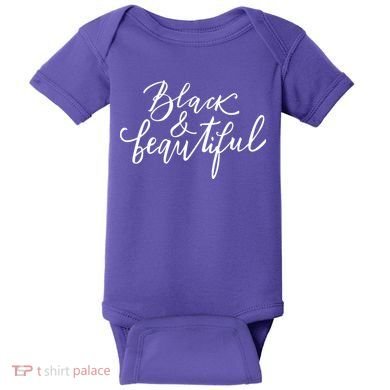 Black And Beautiful Gift Baby Bodysuit