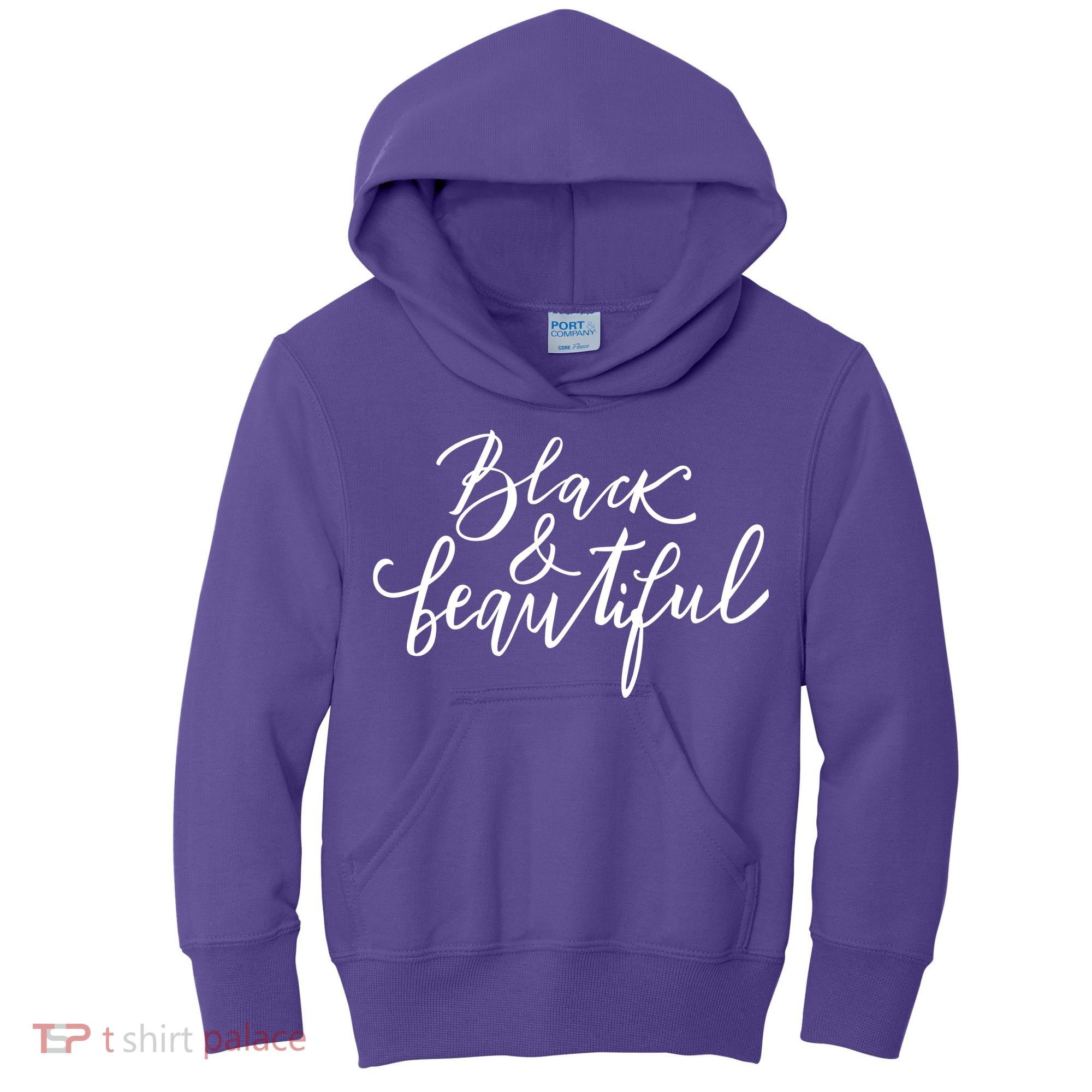 Black And Beautiful Gift Kids Hoodie