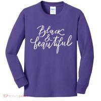 Black And Beautiful Gift Kids Long Sleeve Shirt thumb 0