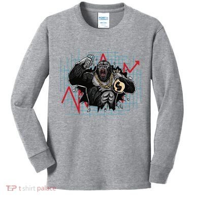 Bitcoin Ape Kids Long Sleeve Shirt