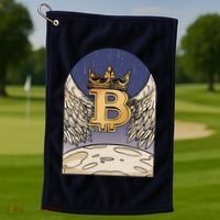 Bitcoin Angel Golf Towel thumb 1