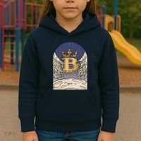 Bitcoin Angel Kids Hoodie thumb 3