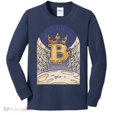 Bitcoin Angel Kids Long Sleeve Shirt