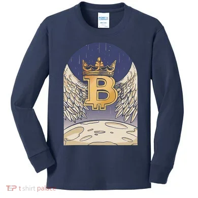 Bitcoin Angel Kids Long Sleeve Shirt