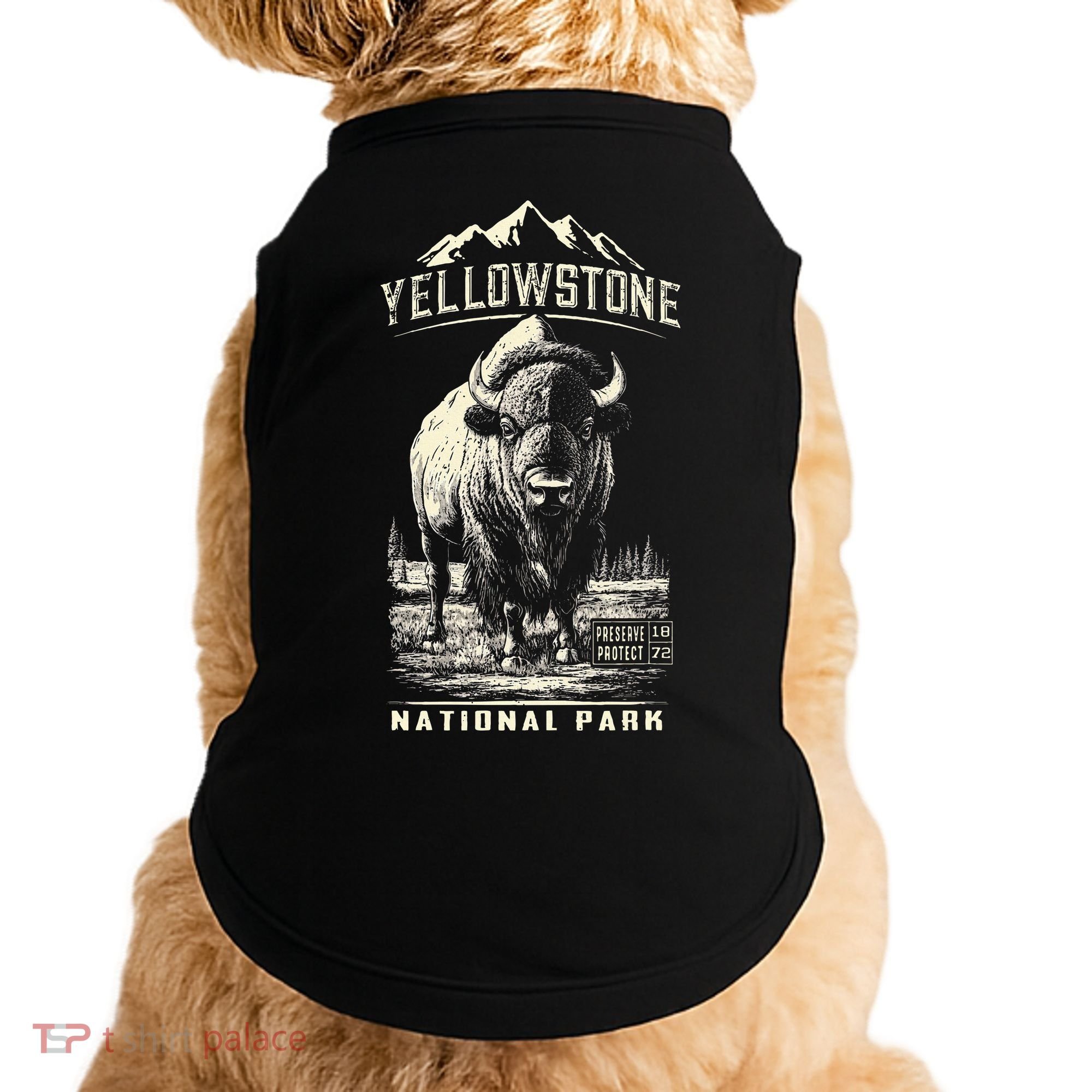 Buffalo American Bison Yellowstone National Park Doggie Tank