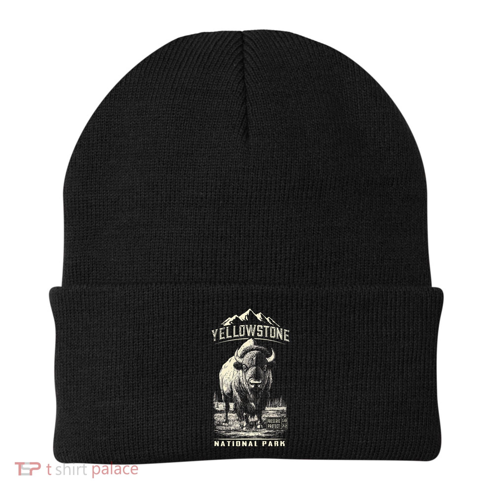 Buffalo American Bison Yellowstone National Park Beanie