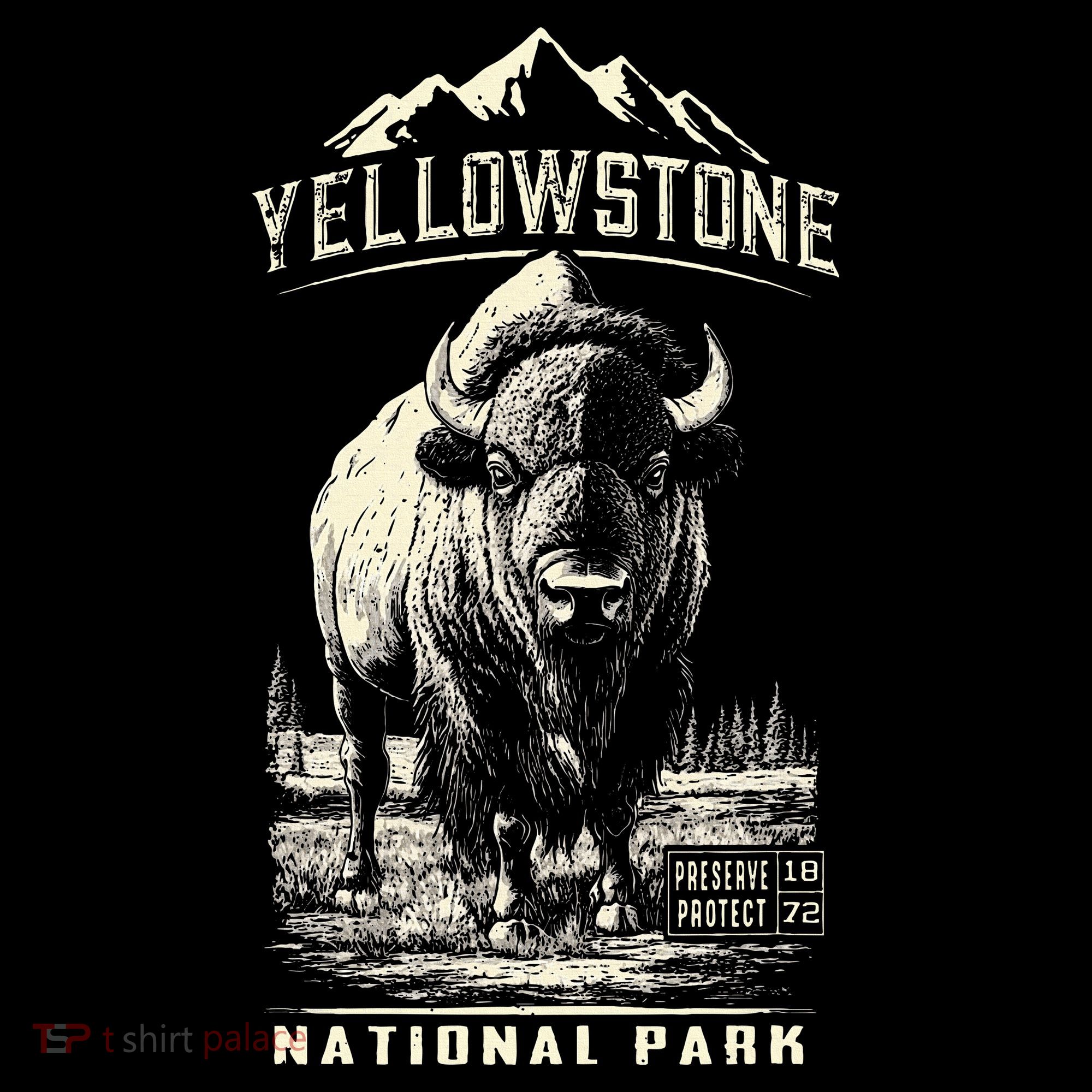 Buffalo American Bison Yellowstone National Park Women's Hoodie