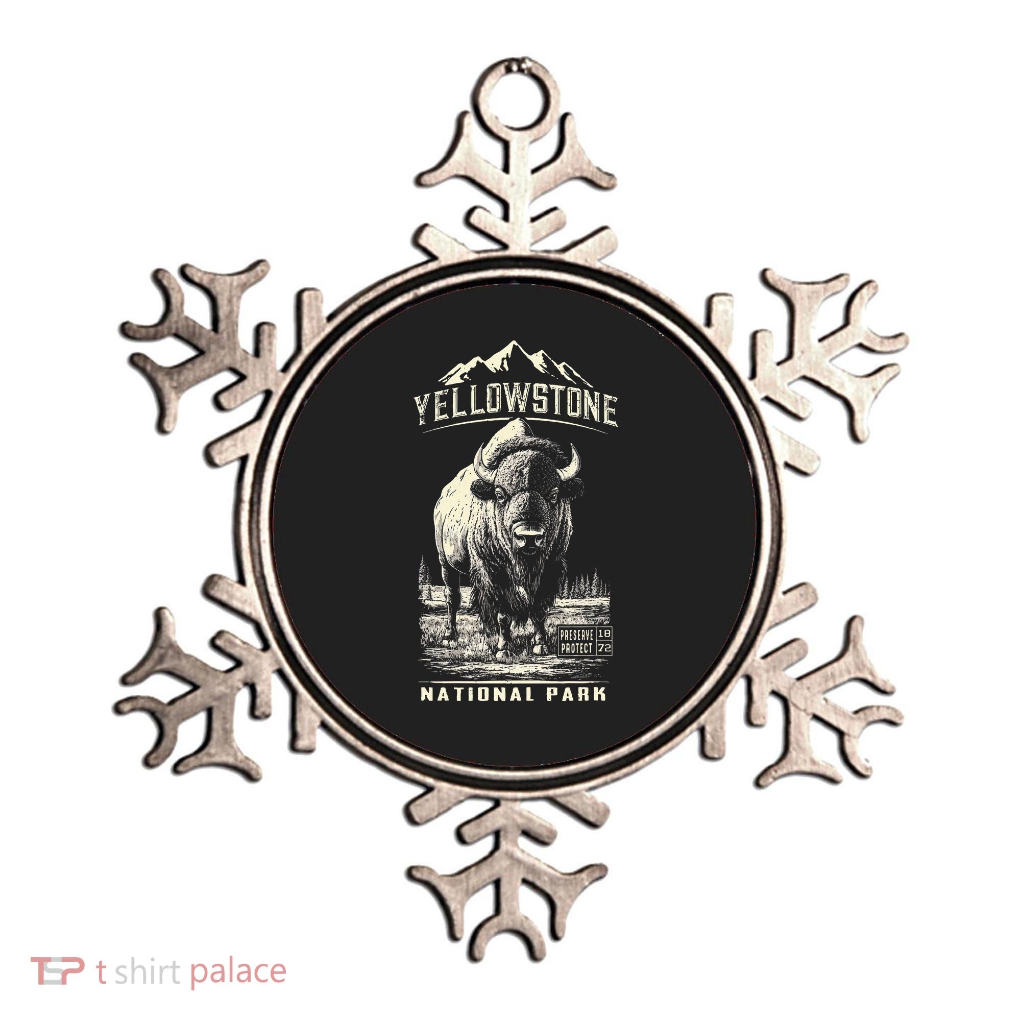 Buffalo American Bison Yellowstone National Park Ornament