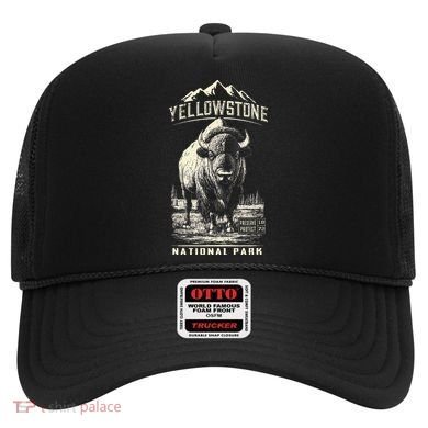 Buffalo American Bison Yellowstone National Park Hat