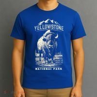 Buffalo American Bison Yellowstone National Park T-Shirt thumb 3