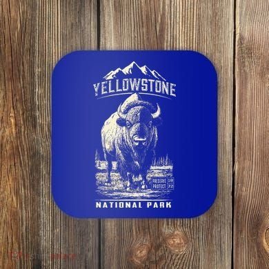 Buffalo American Bison Yellowstone National Park Coaster