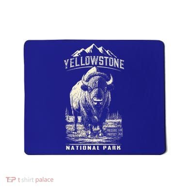 Buffalo American Bison Yellowstone National Park Mousepad