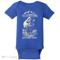Buffalo American Bison Yellowstone National Park Baby Bodysuit thumb 0