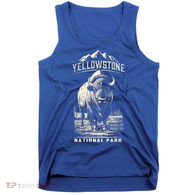 Buffalo American Bison Yellowstone National Park Tank Top