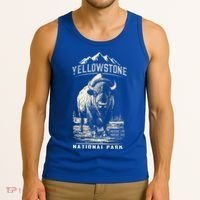 Buffalo American Bison Yellowstone National Park Tank Top thumb 3