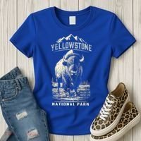 Buffalo American Bison Yellowstone National Park Women's T-Shirt thumb 3