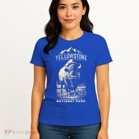 Buffalo American Bison Yellowstone National Park Women's T-Shirt thumb 4