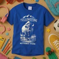 Buffalo American Bison Yellowstone National Park Kids T-Shirt thumb 3