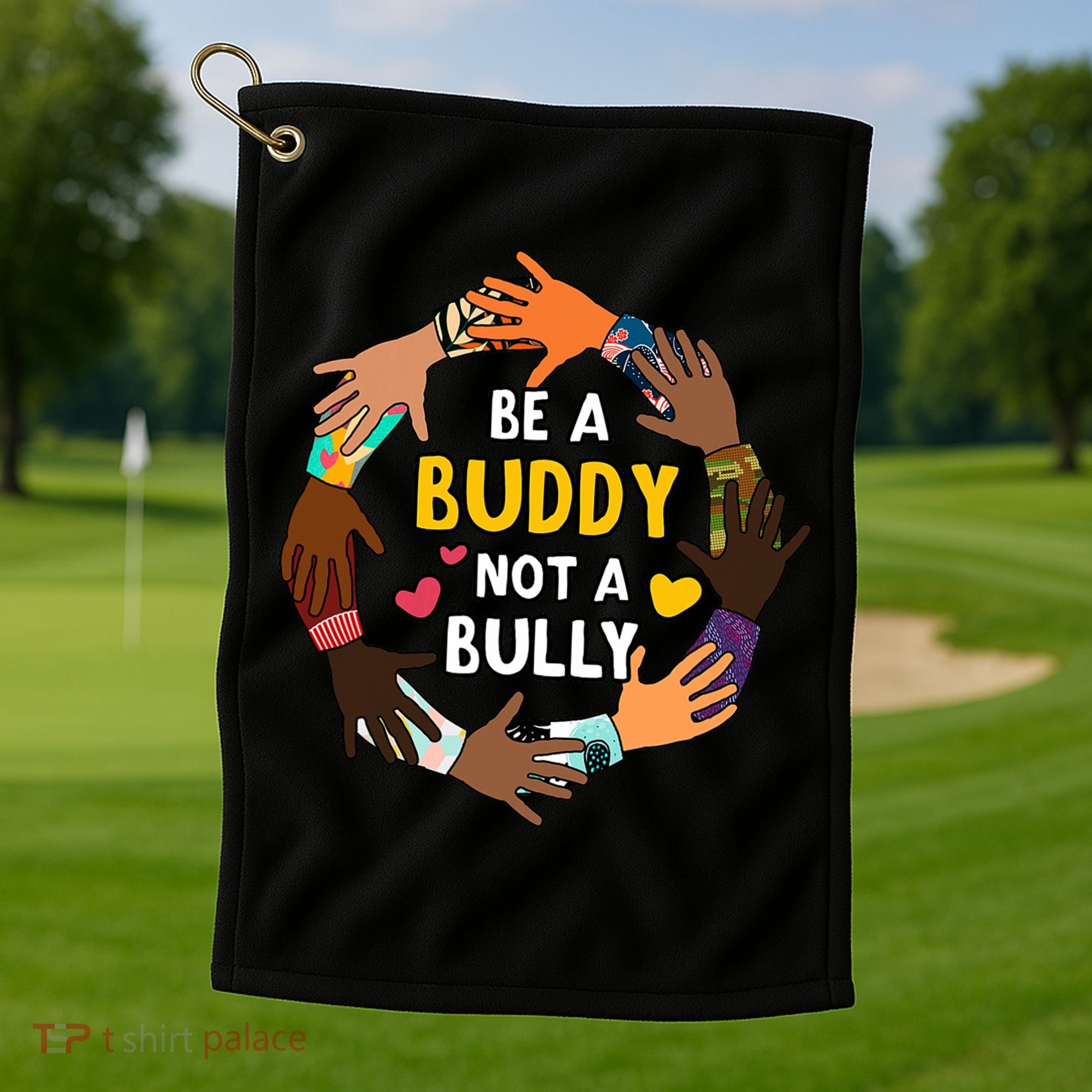 Be A Buddy Not A Bully Anti Bullying Golf Towel