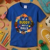 Be A Buddy Not A Bully Anti Bullying Kids T-Shirt thumb 3