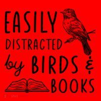 Bird And Book Lovers Easily Distracted By Birds And Books Great Gift Santa Hat thumb 1