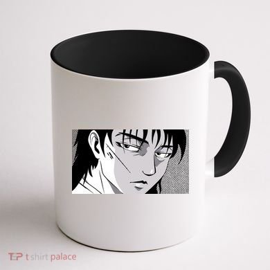 Badass Anime Boy Coffee Mug back
