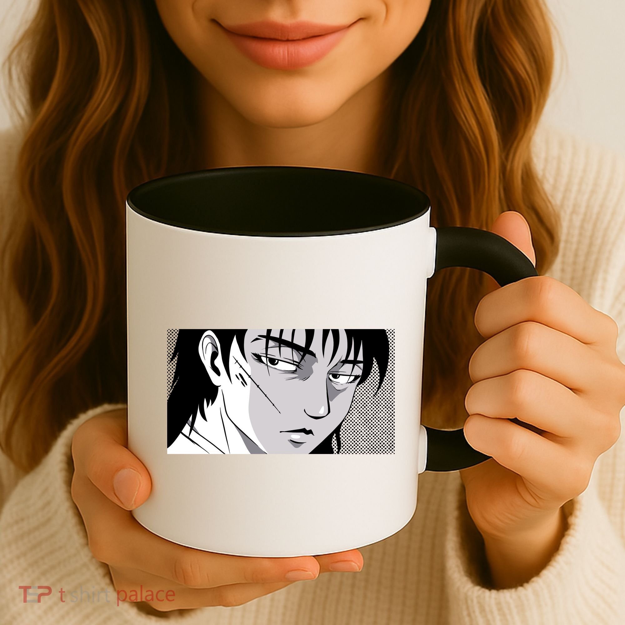 Badass Anime Boy Coffee Mug