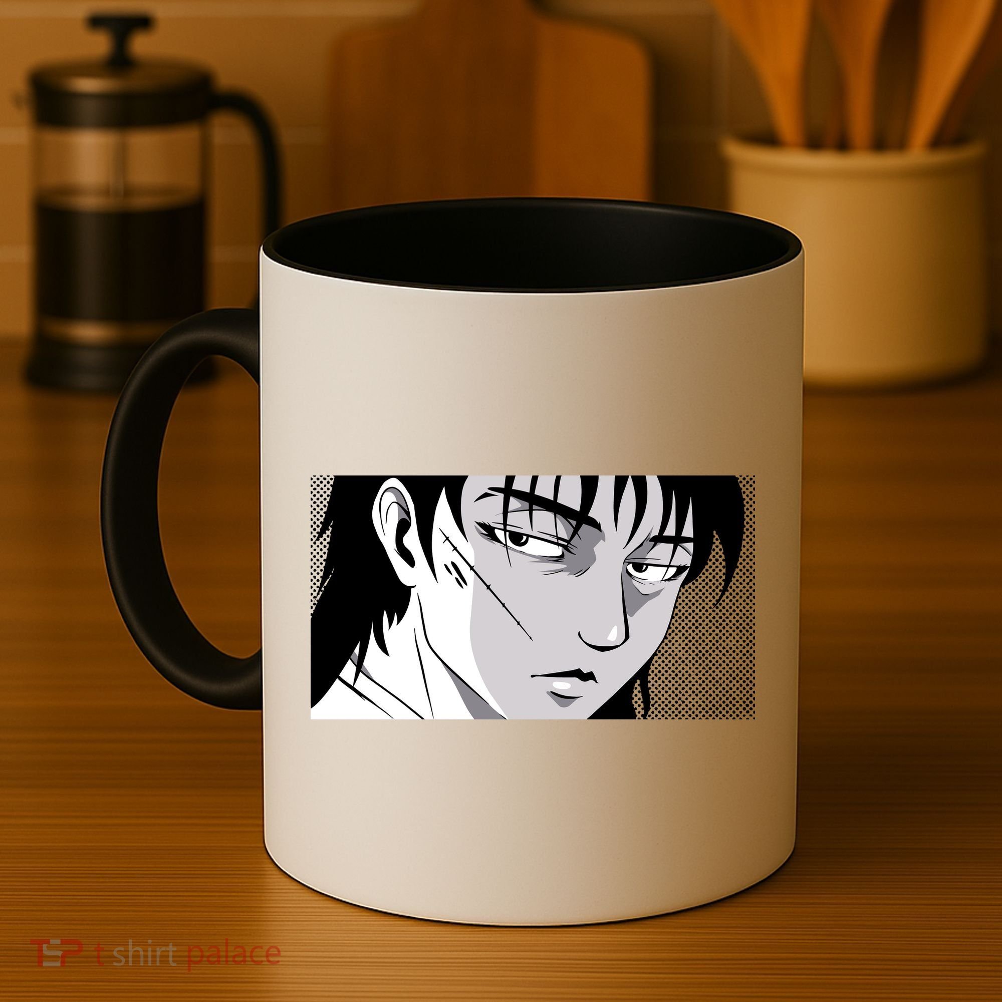 Badass Anime Boy Coffee Mug