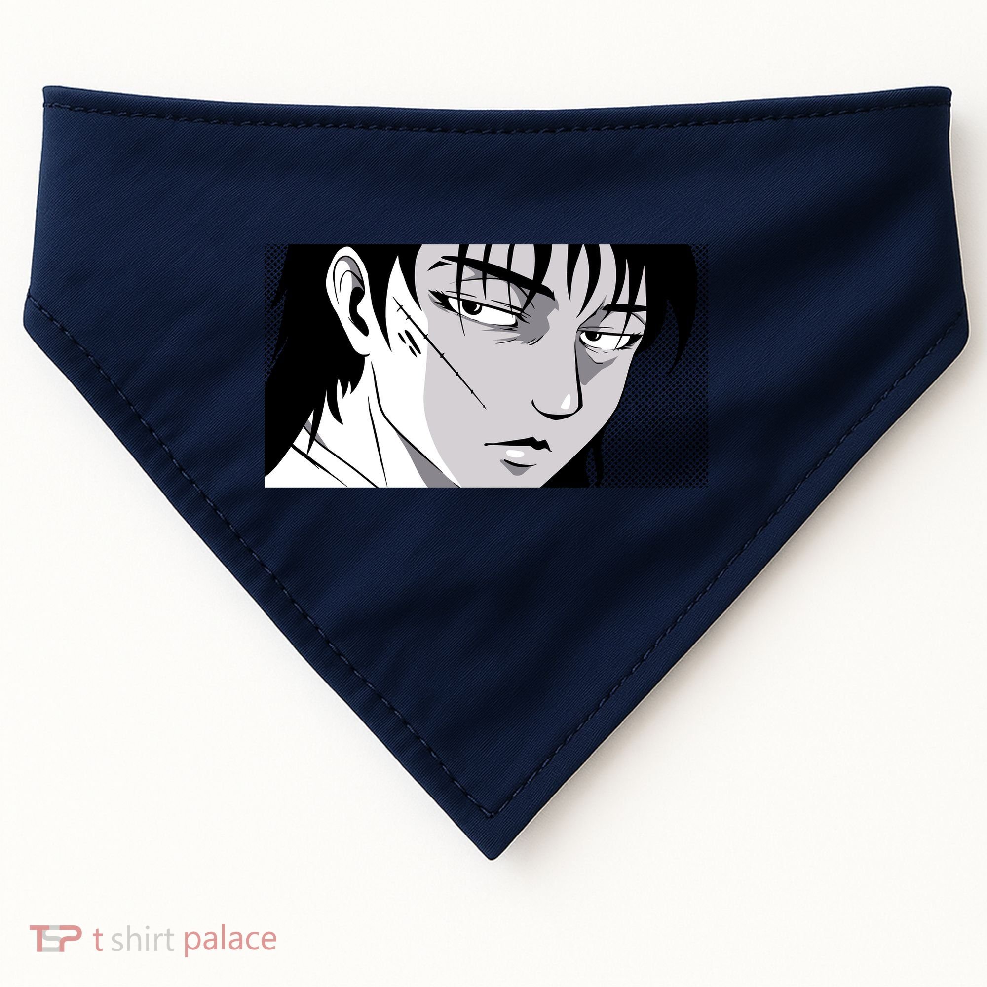 Badass Anime Boy USA-Made Doggie Bandana