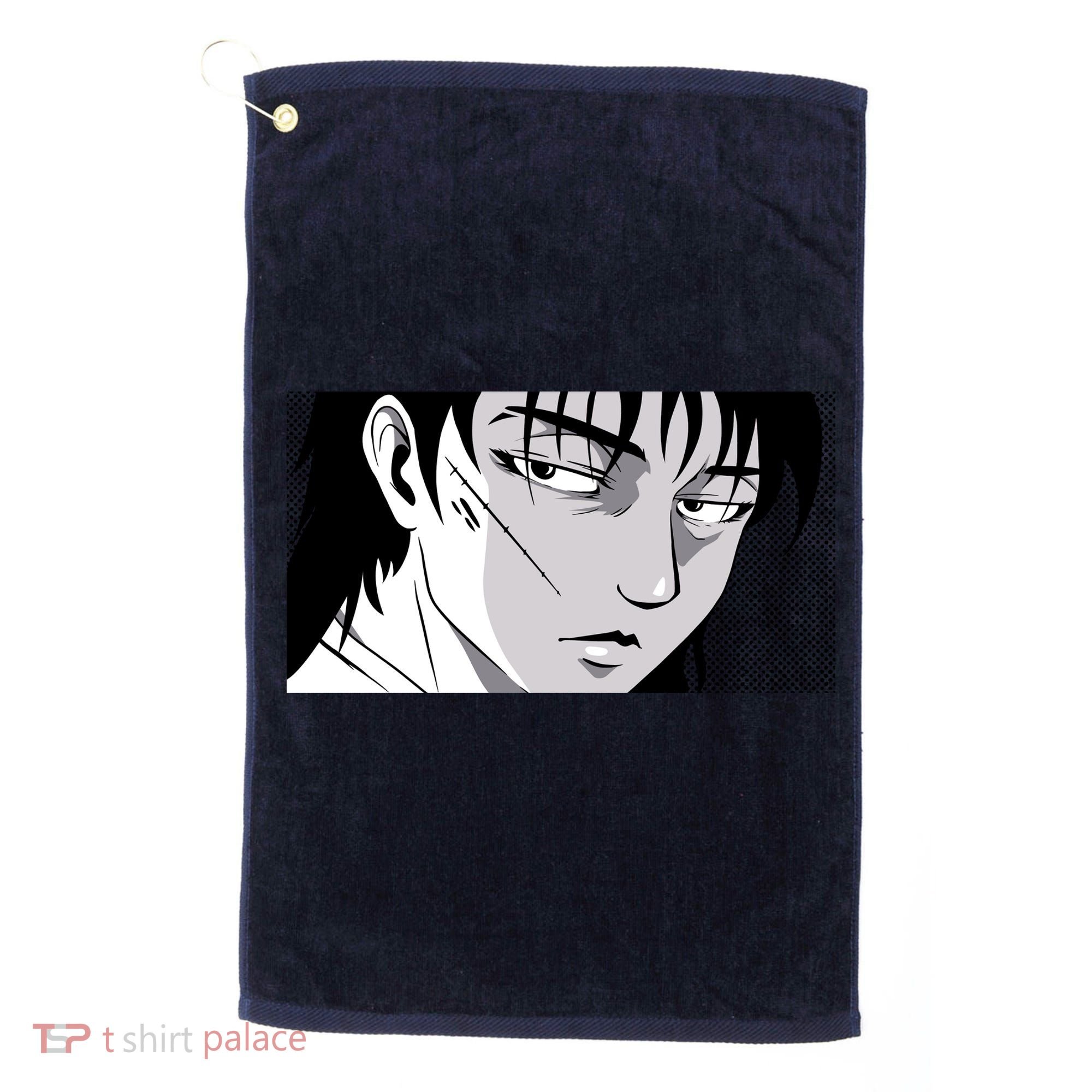Badass Anime Boy Golf Towel