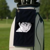 Badass Anime Boy Golf Towel thumb 2