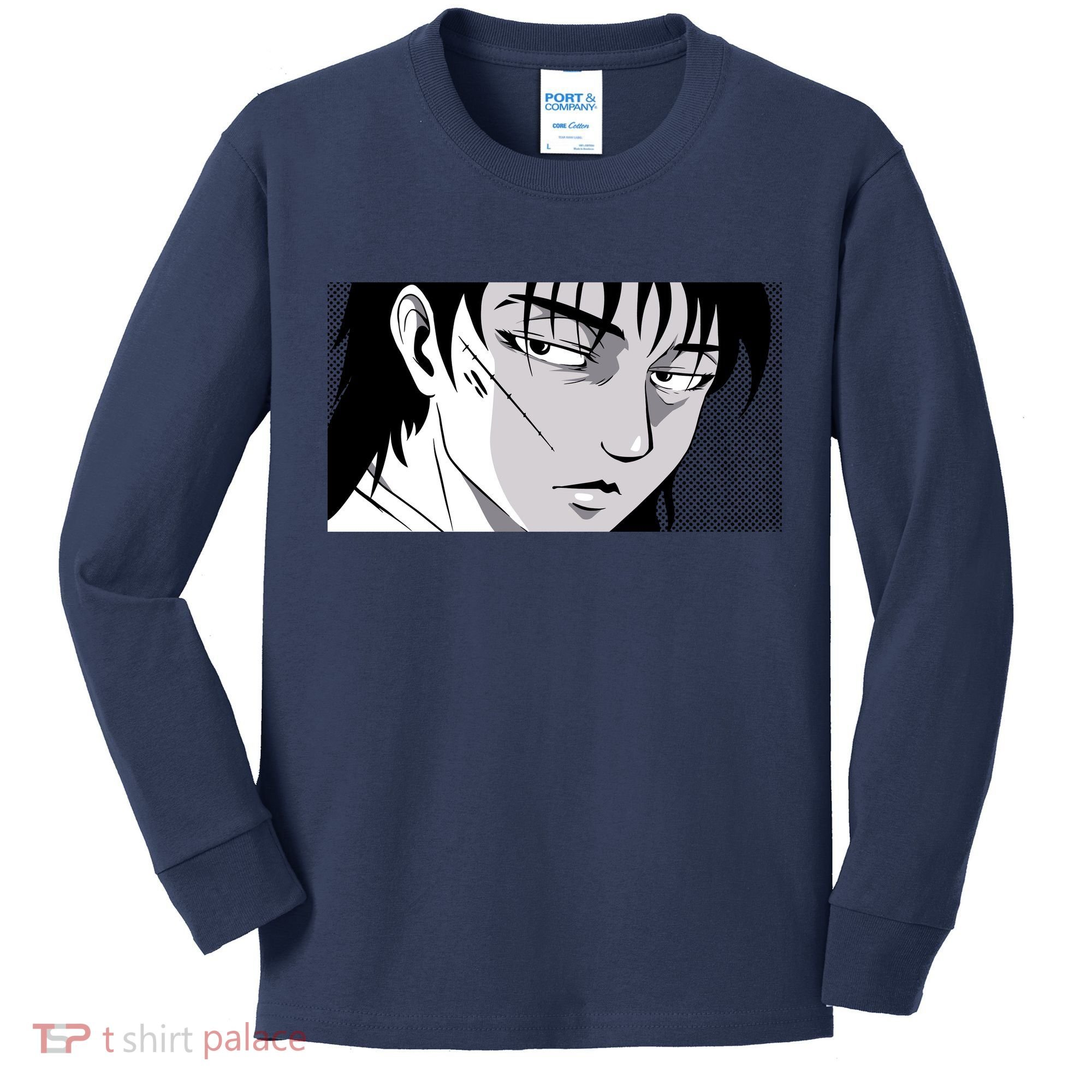 Badass Anime Boy Kids Long Sleeve Shirt