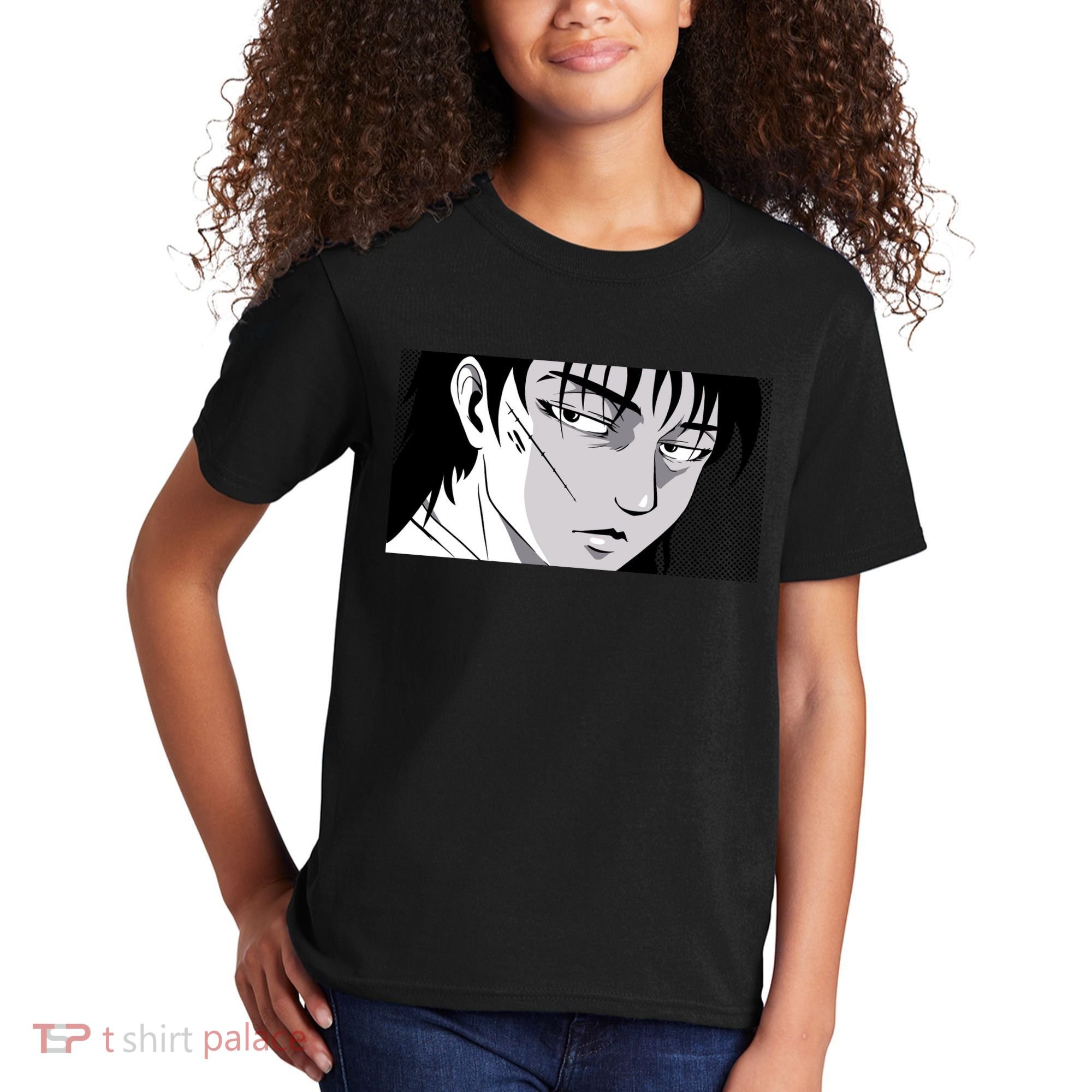 Badass Anime Boy Kids T-Shirt