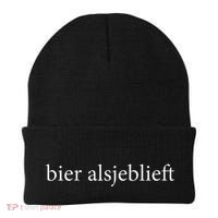 Bier Alsjeblieft Beer Please Dutch Language Vacation Beanie thumb 0