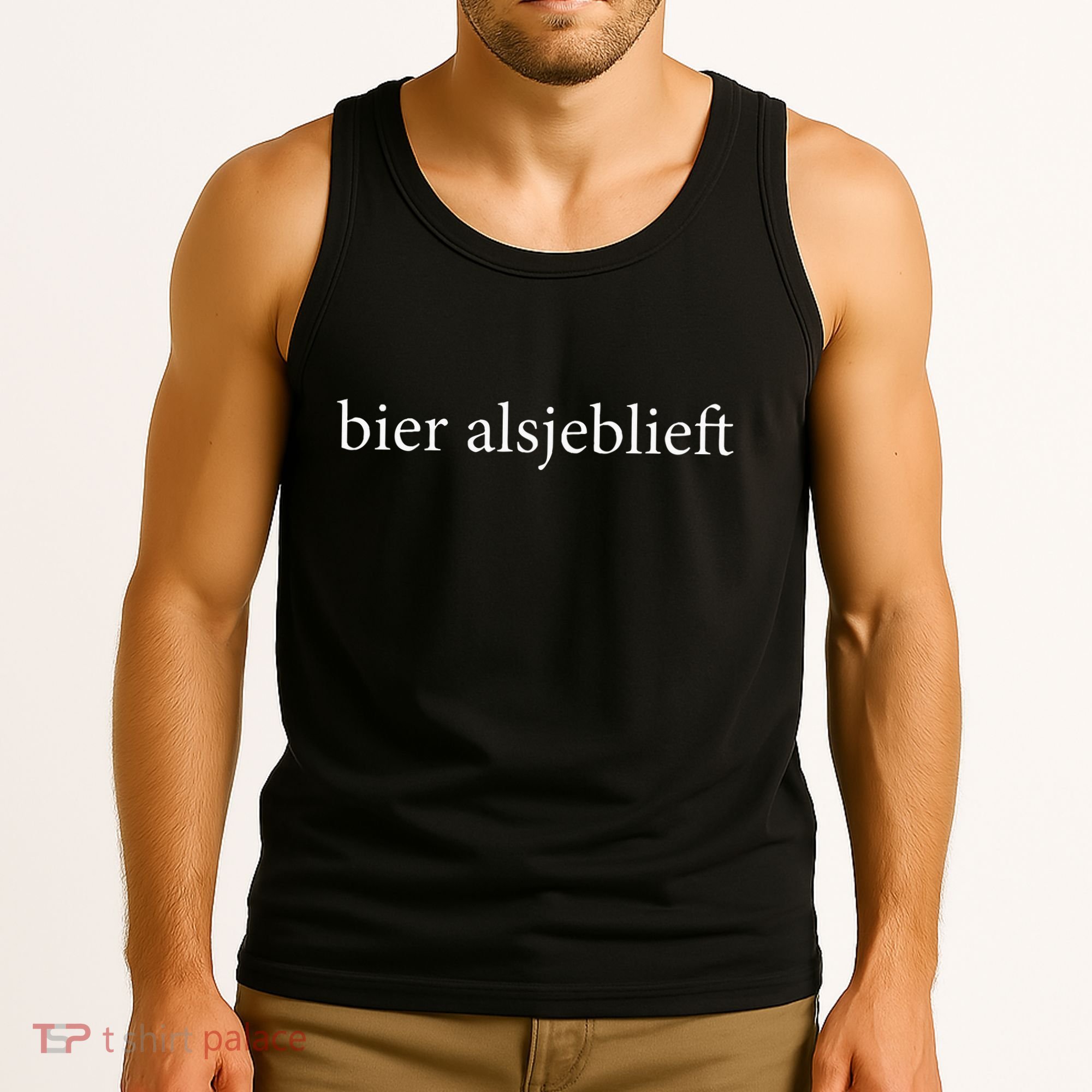 Bier Alsjeblieft Beer Please Dutch Language Vacation Tank Top