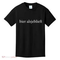 Bier Alsjeblieft Beer Please Dutch Language Vacation Kids T-Shirt thumb 0