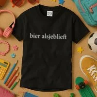 Bier Alsjeblieft Beer Please Dutch Language Vacation Kids T-Shirt thumb 3