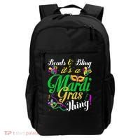 Beads And Bling ItS A Mardi Gras Thing Carnival Costume Backpack thumb 0