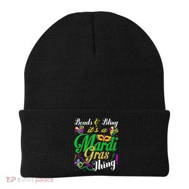 Beads And Bling ItS A Mardi Gras Thing Carnival Costume Beanie