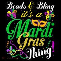 Beads And Bling ItS A Mardi Gras Thing Carnival Costume Mousepad thumb 1