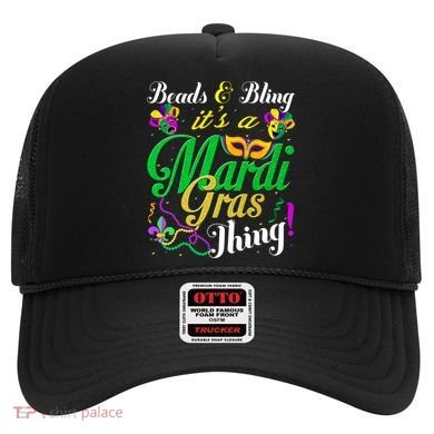 Beads And Bling ItS A Mardi Gras Thing Carnival Costume Hat