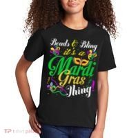 Beads And Bling ItS A Mardi Gras Thing Carnival Costume Kids T-Shirt thumb 2