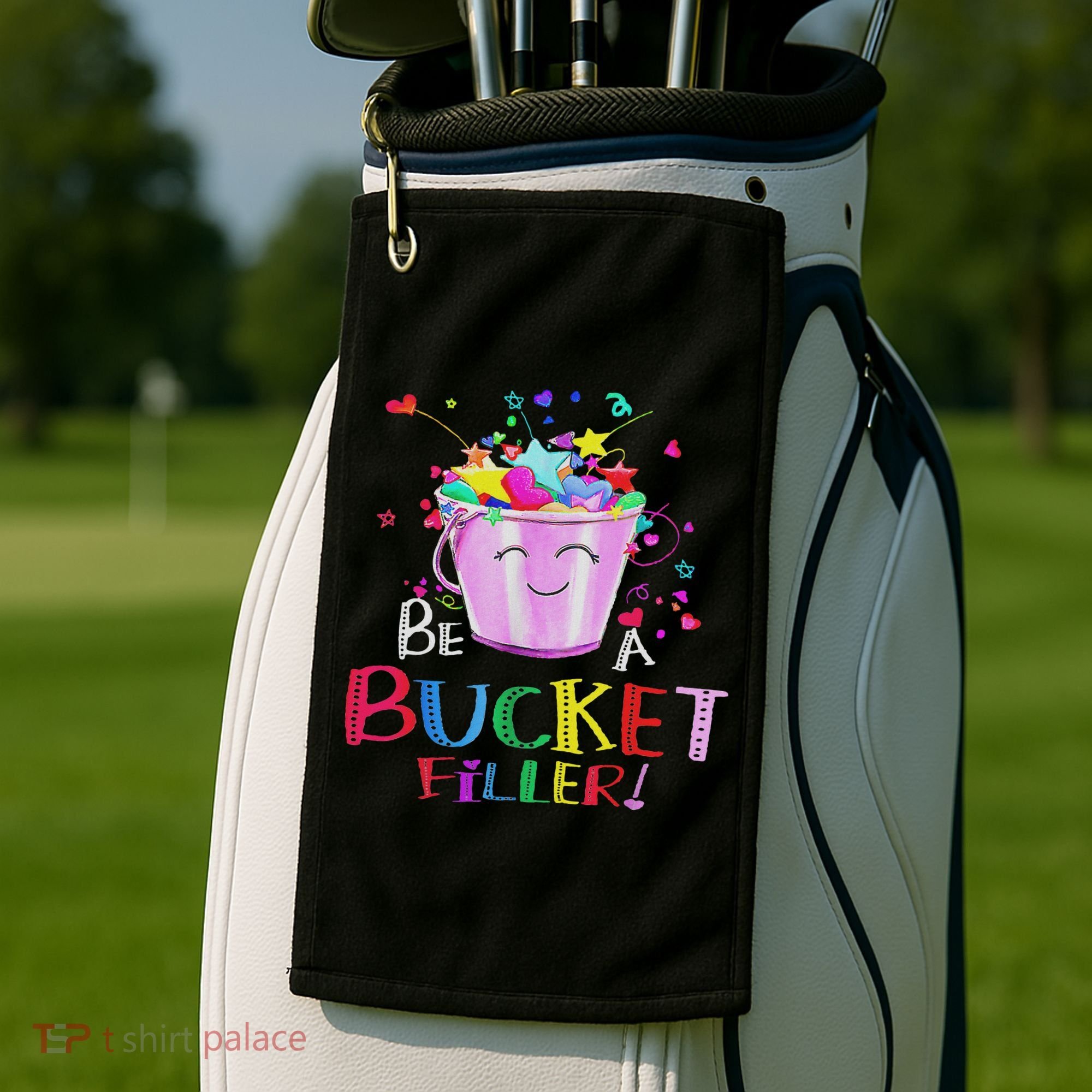Be A Bucket Filler Funny School Back To School Golf Towel