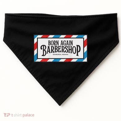 Born Again Barbershop Merch USA-Made Doggie Bandana