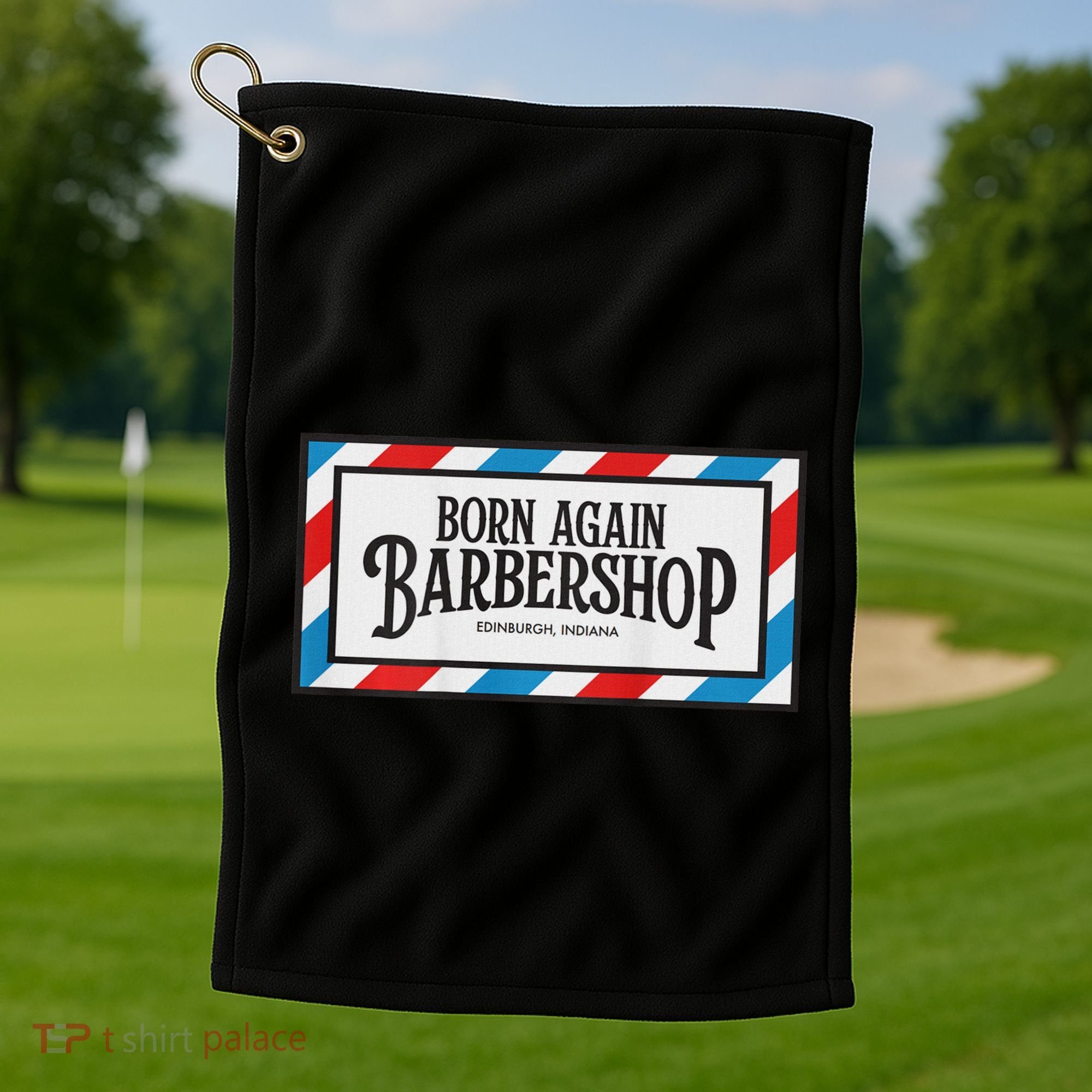 Born Again Barbershop Merch Golf Towel