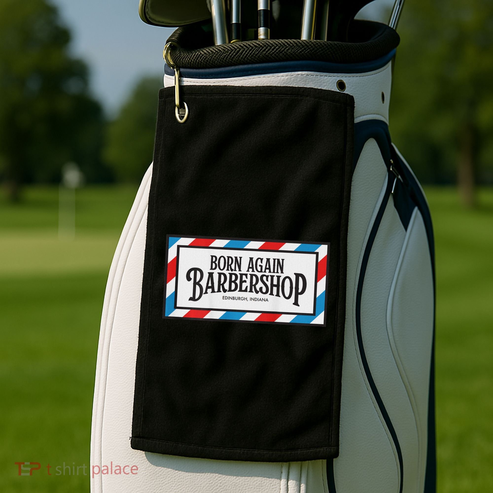 Born Again Barbershop Merch Golf Towel