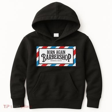 Born Again Barbershop Merch Kids Hoodie