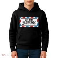 Born Again Barbershop Merch Kids Hoodie thumb 4